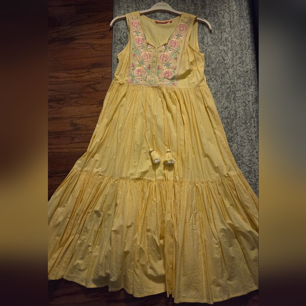 Embroidered Cotton Summer Dress